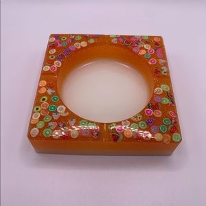 Resin fruit ashtray